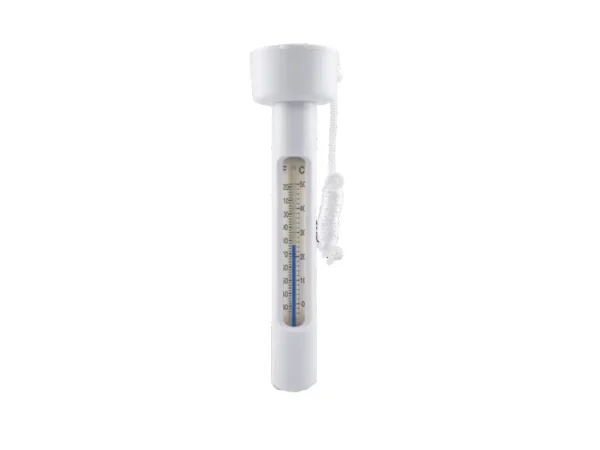 Thermomètre blanc flottant pour piscine